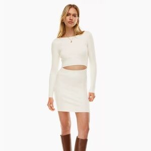 Aritzia Wilfred dress, with long sleeves, ribbed knit